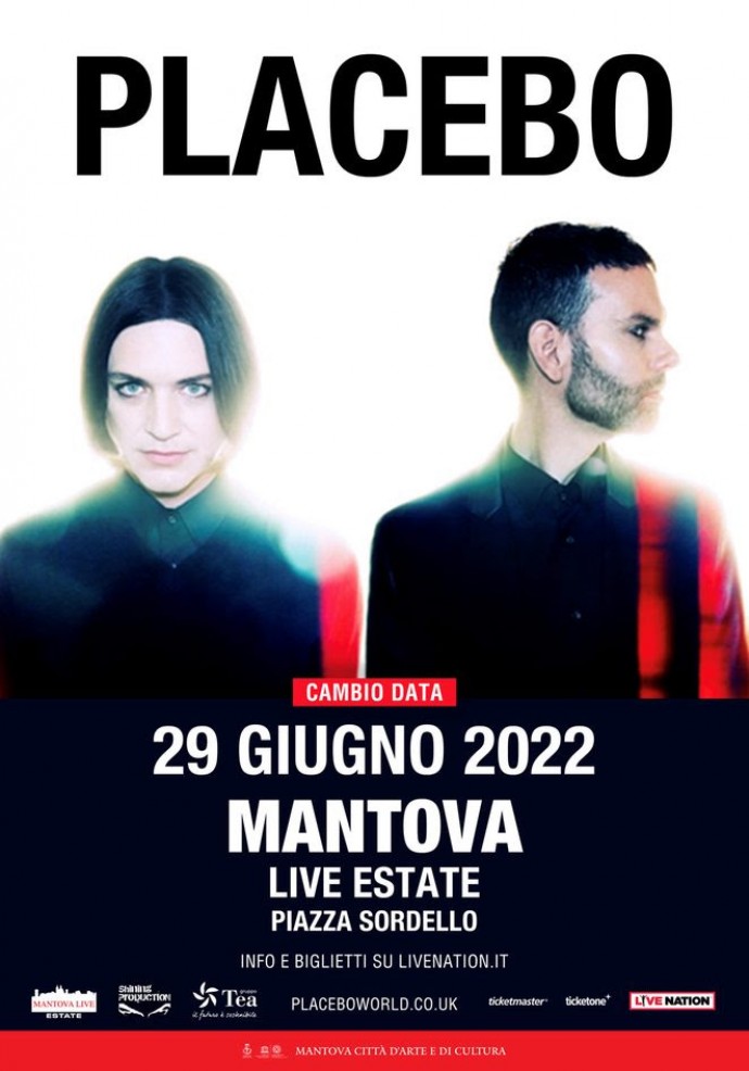 Placebo: il concerto a Mantova sarà riprogrammato il 29 giugno 2022